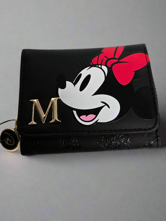 Disney Minnie Mouse Embossed Wallet - Initial M