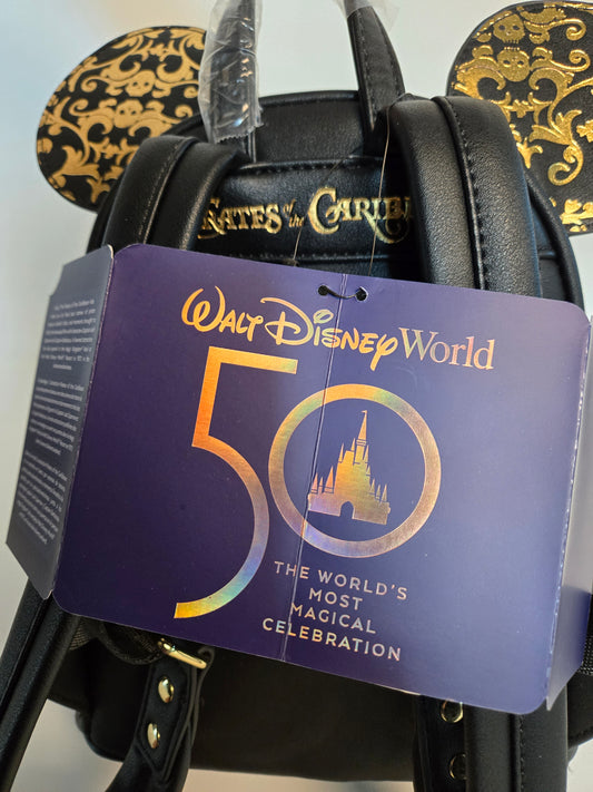 Disney Parks Mickey Mouse The Main Attraction Pirates of the Caribbean Mini Backpack
