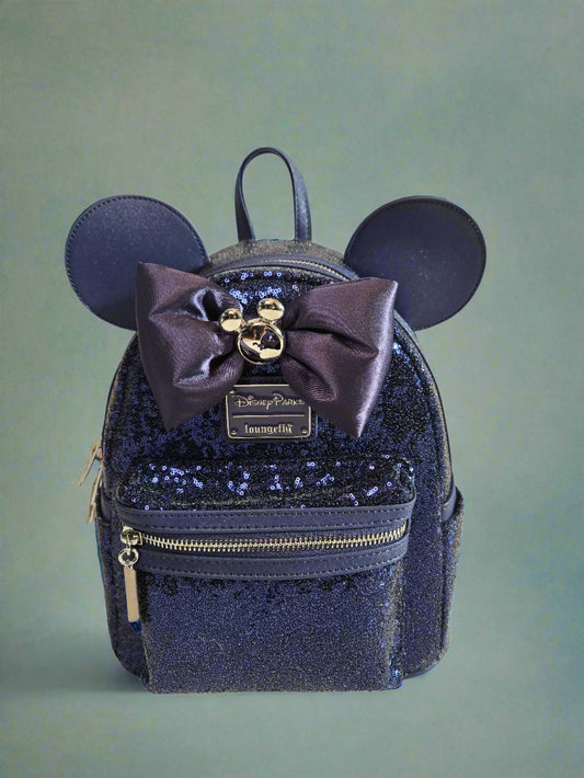 Disney Parks Purple Sequin Disney Vacation Club Mini Backpack - RARE