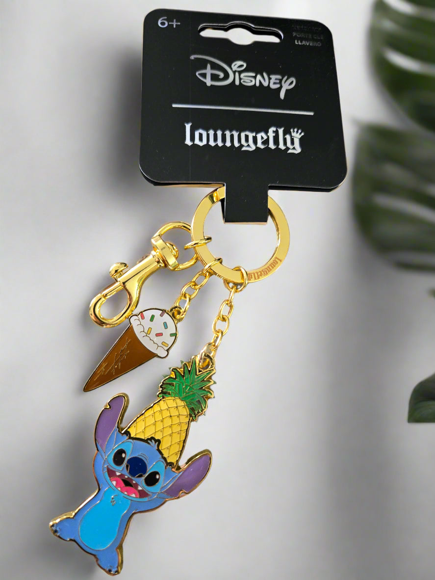 Disney Lilo & Stitch Dessert Keychain and Bag Clip