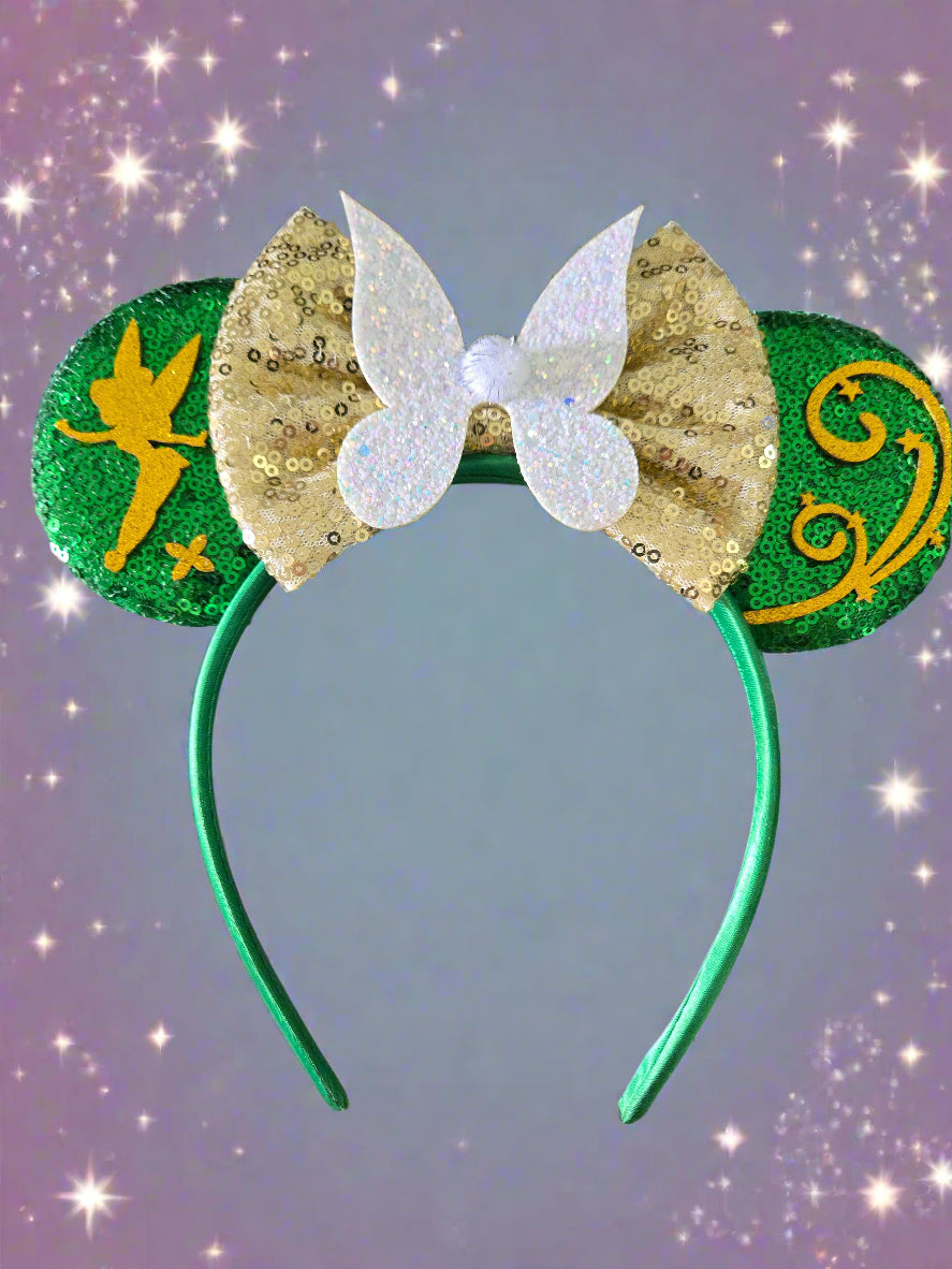 Disney Sequin Peter Pan Tinkerbell Ears