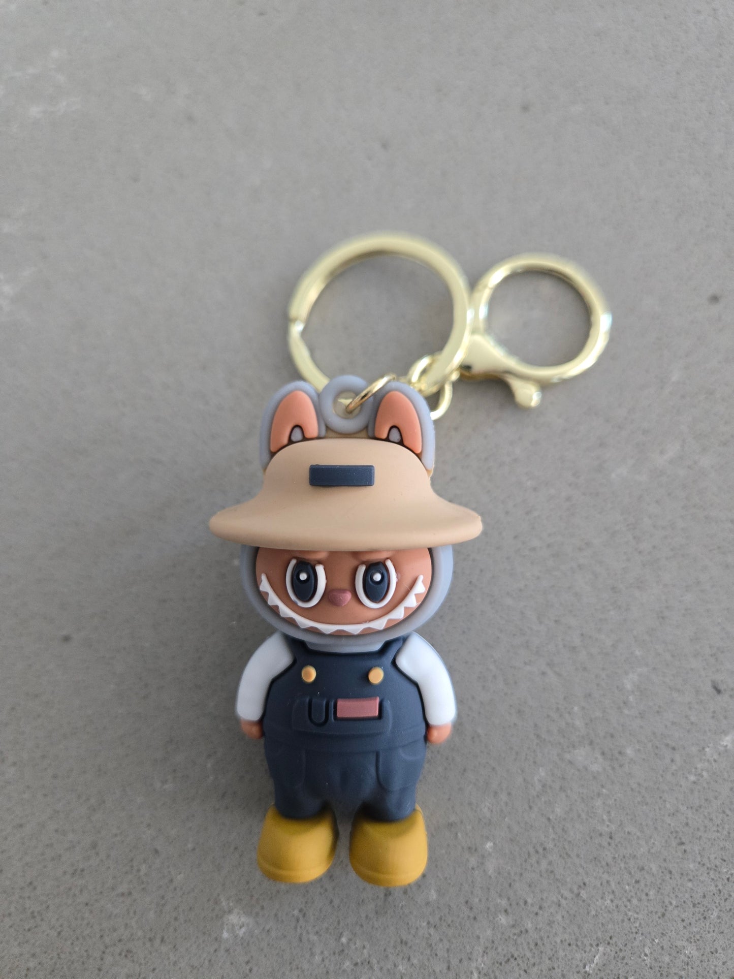 Labubu Keychain Bag Clip - Toffee