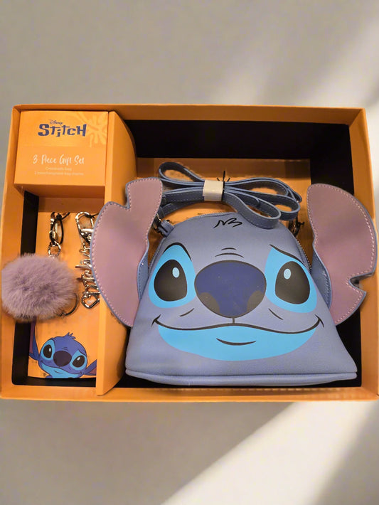 Disney Stitch 3 Piece Gift Set - Face Crossbody