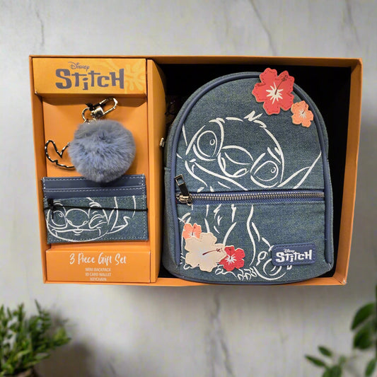 Disney Stitch 3 Piece Gift Set - Denim