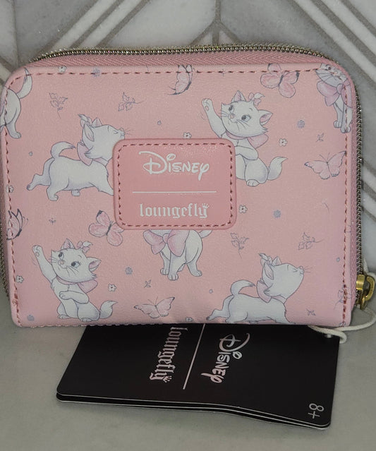 Disney Aristocats Marie Butterfly Zip Around Wallet
