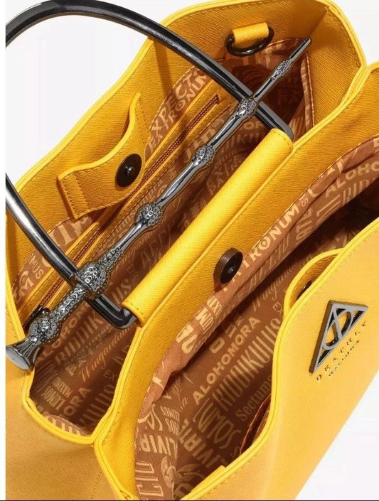 Harry Potter Deathly Hallows Elder Wand Handbag Hufflepuff - Yellow