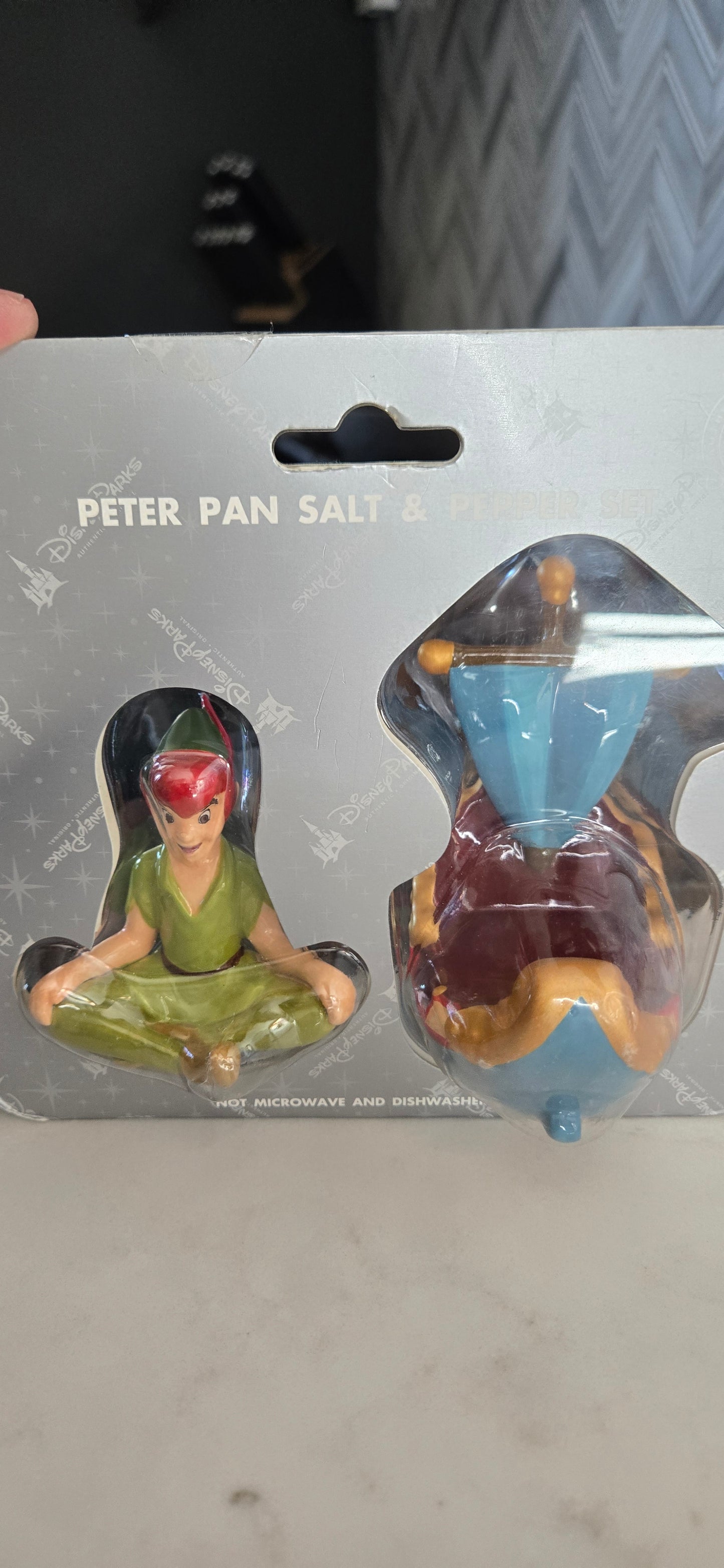 Disney Parks Peter Pan Ceramic Salt and Pepper Shakers