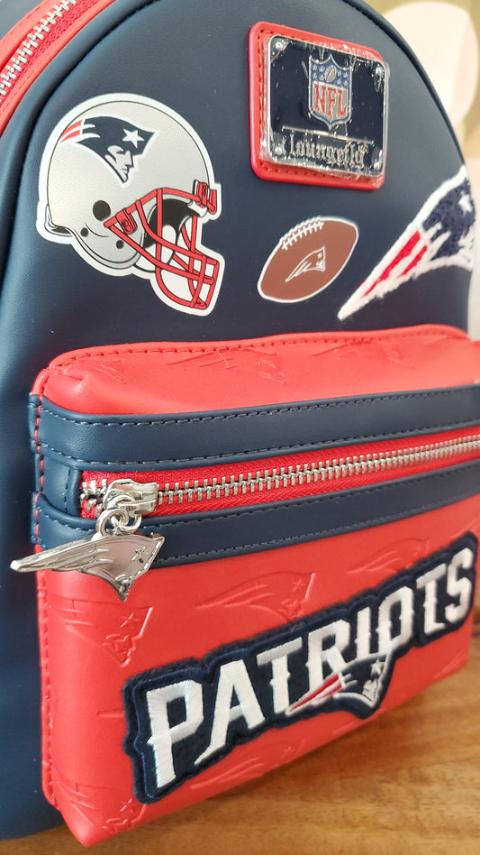 NFL New England Patriots Football Mini Backpack
