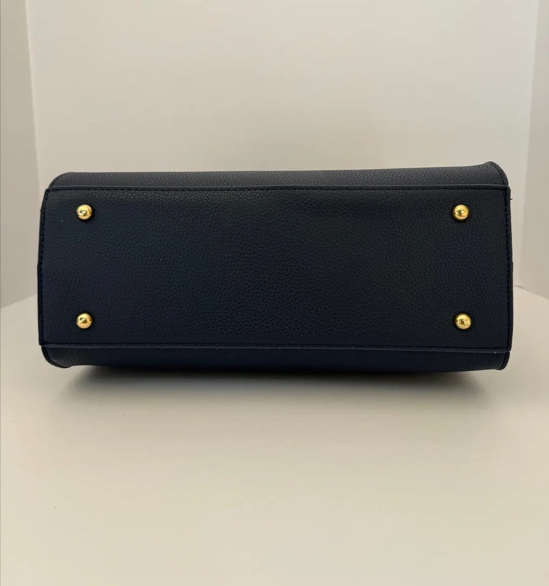 Badgely Mischka Navy Tote Luxury Handbag