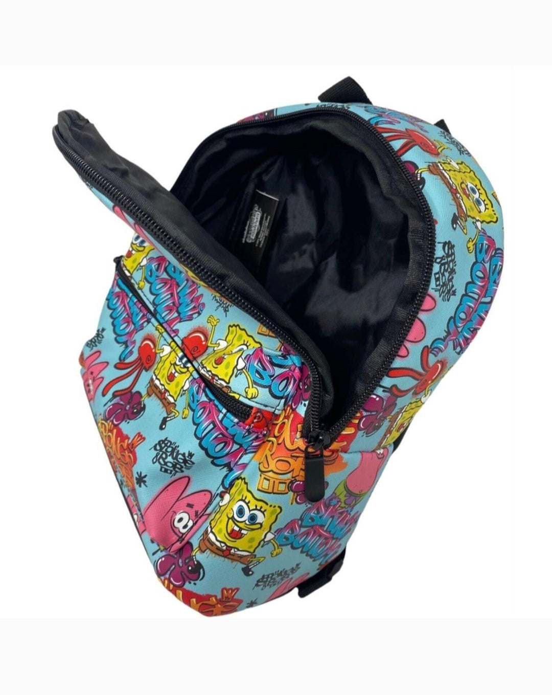 SpongeBob SquarePants Bikini Bottom Graffiti Print Nylon Mini Backpack