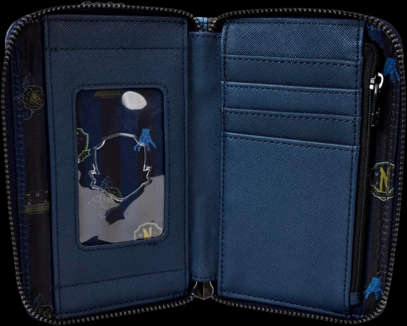 Wednesday Nevermore Castle Zip Around Wallet