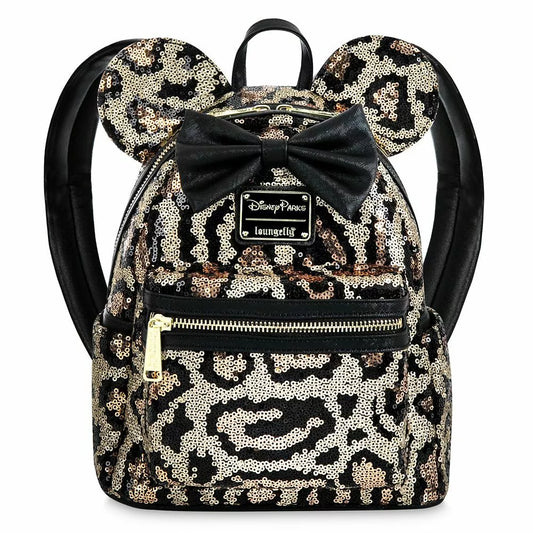 Disney Parks Exclusive Animal Kingdom Cheetah Sequin Mini Backpack