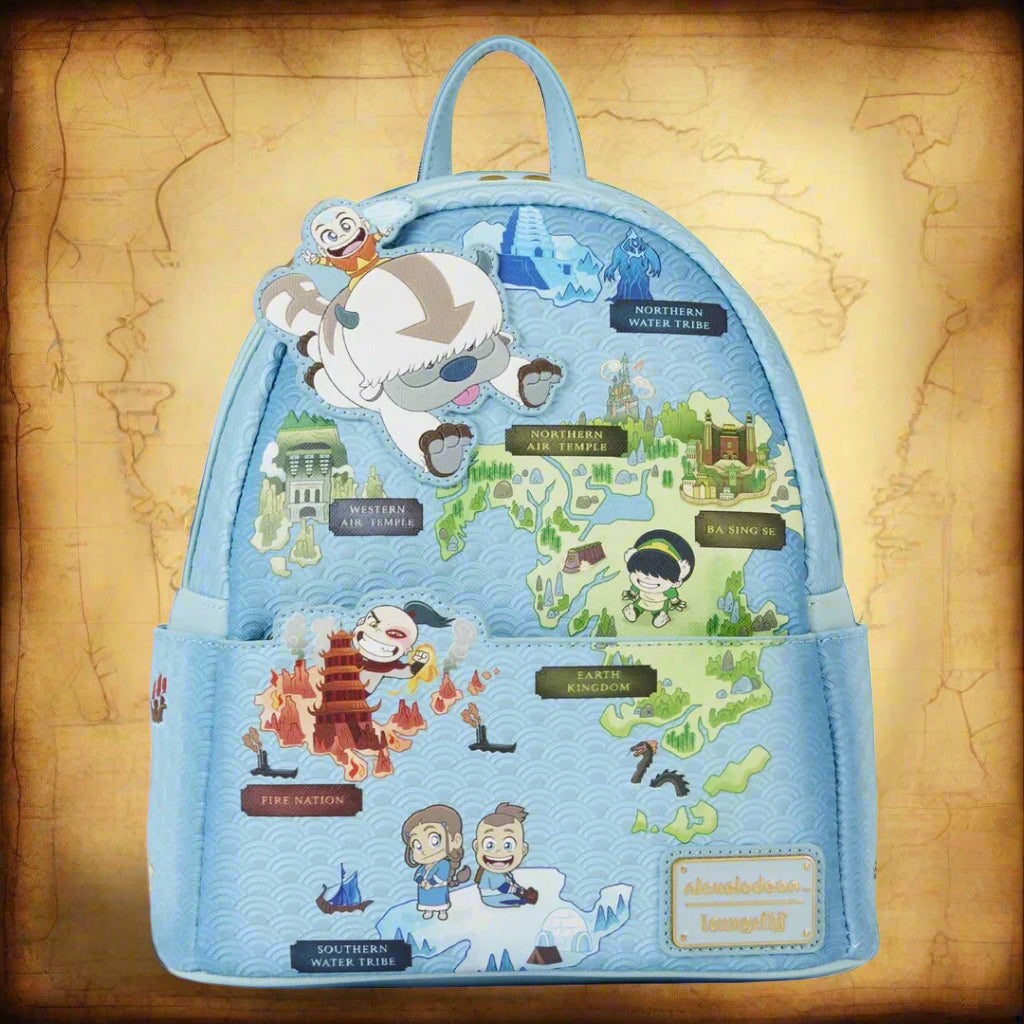 Loungefly Nickelodeon Avatar The Last Airbender Map Mini Backpack