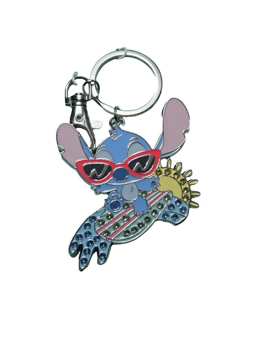 Disney Stitch Surfboard Jewel Keychain Bag Clip