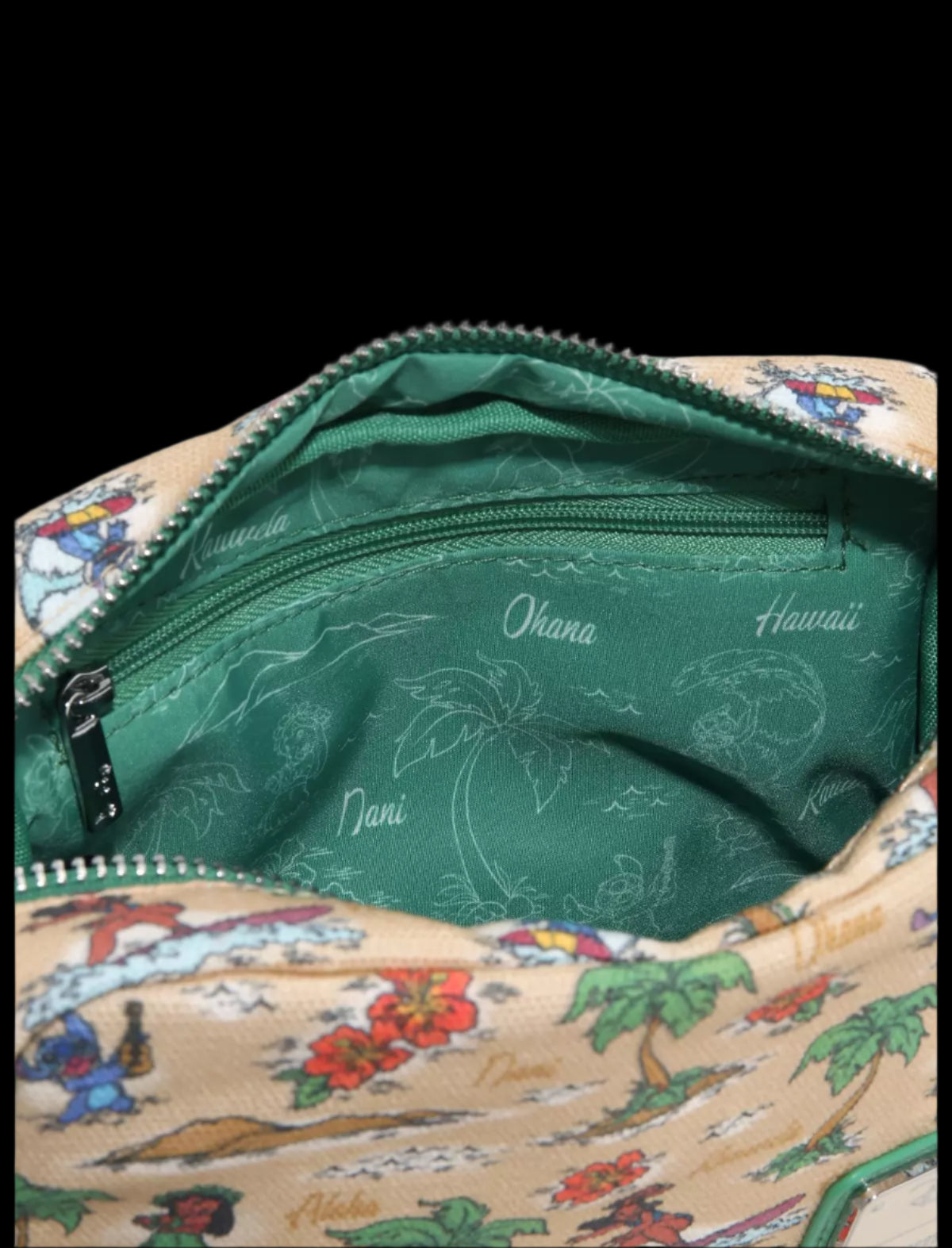 Disney Stitch Canvas Map Belt Bag