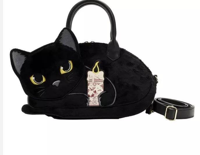 Disney Hocus Pocus Binx Holding Candle Crossbody - Plush