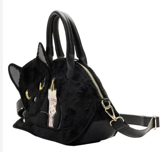 Disney Hocus Pocus Binx Holding Candle Crossbody - Plush