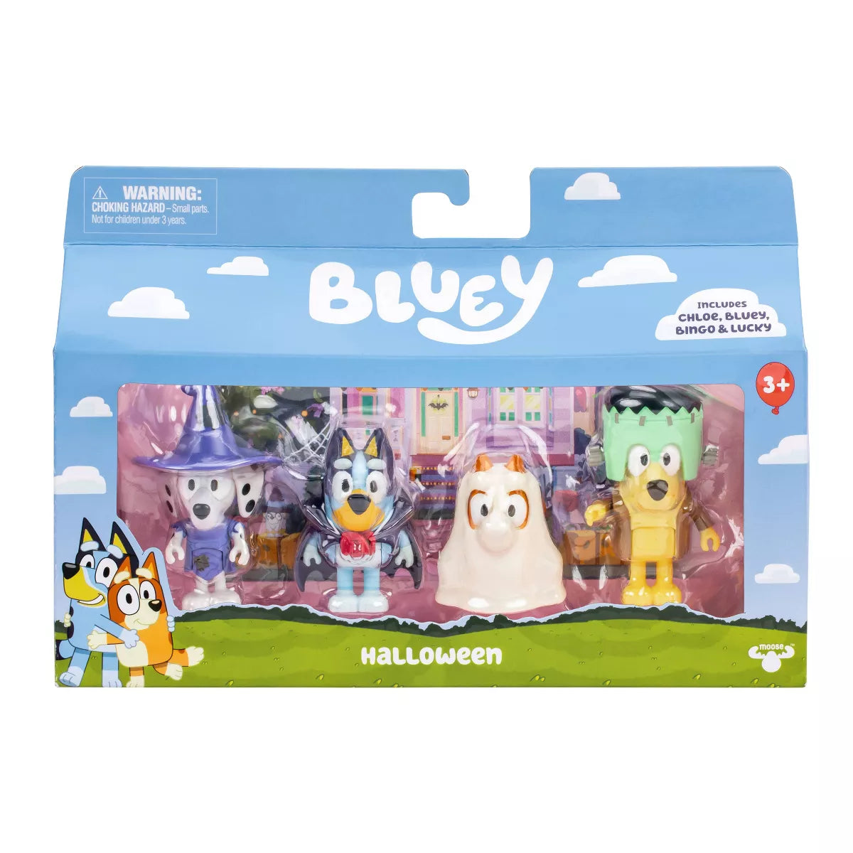 Bluey Halloween Party Figures 4-Pack