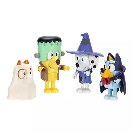 Bluey Halloween Party Figures 4-Pack