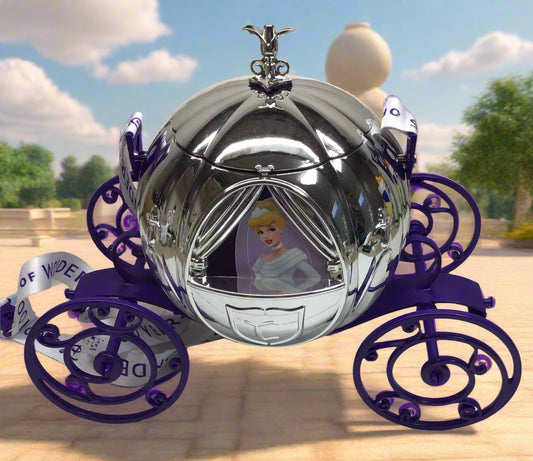 Disney Parks 100 Years of Wonder Cinderella's Carriage Metallic Popcorn Bucket