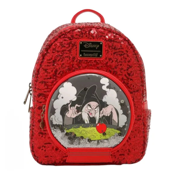 Disney Snow White Villains Evil Queen Snow Globe Mini Backpack