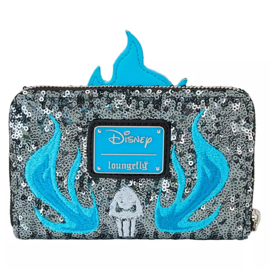 Disney Hercules Hades Villian Sequin Zip Around Wallet