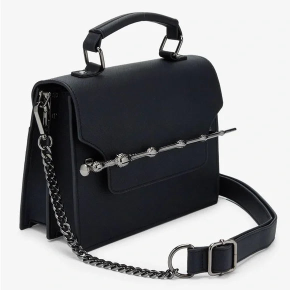 Harry Potter Deathly Hallows Elder Wand Small Black Crossbody Handbag
