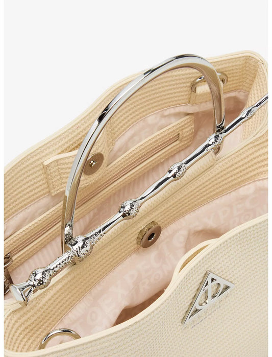 Harry Potter Deathly Hallows Elder Wand Handbag White Raffia
