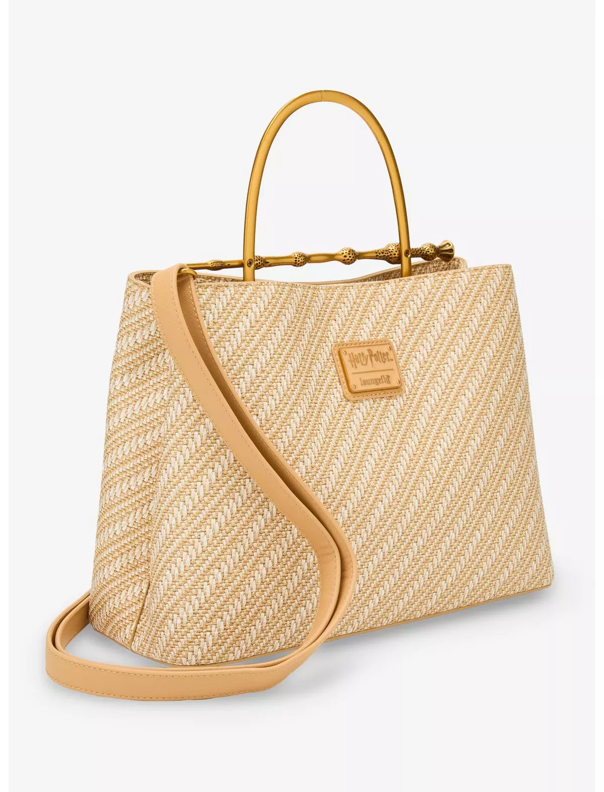 Harry Potter Deathly Hallows Elder Wand Handbag Brown Raffia