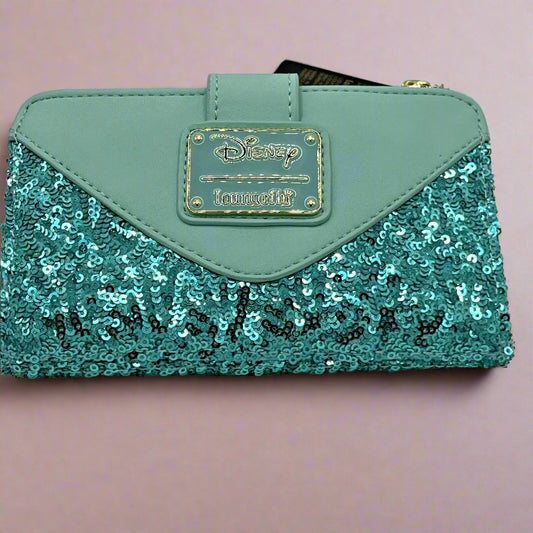 Disney Aladdin Princess Jasmine Sequin Bifold Wallet