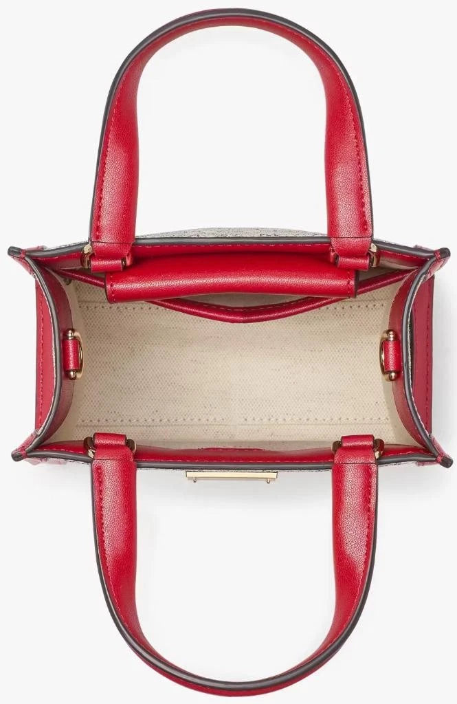 Kate Spade Key to My Heart Spade Flower Manhattan Mini Tote