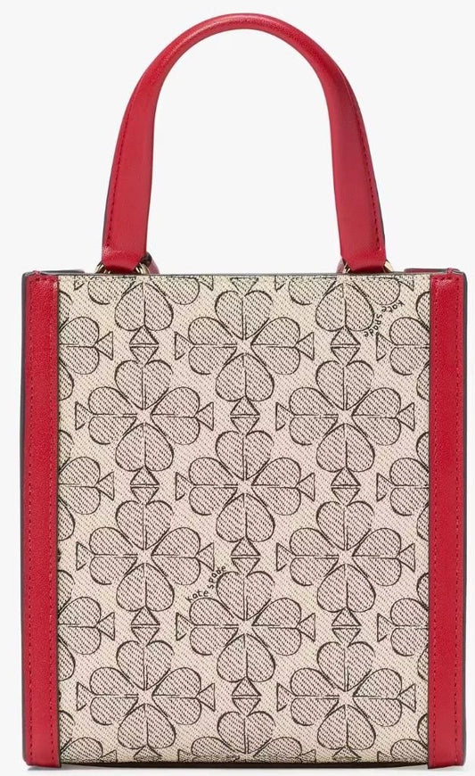 Kate Spade Key to My Heart Spade Flower Manhattan Mini Tote