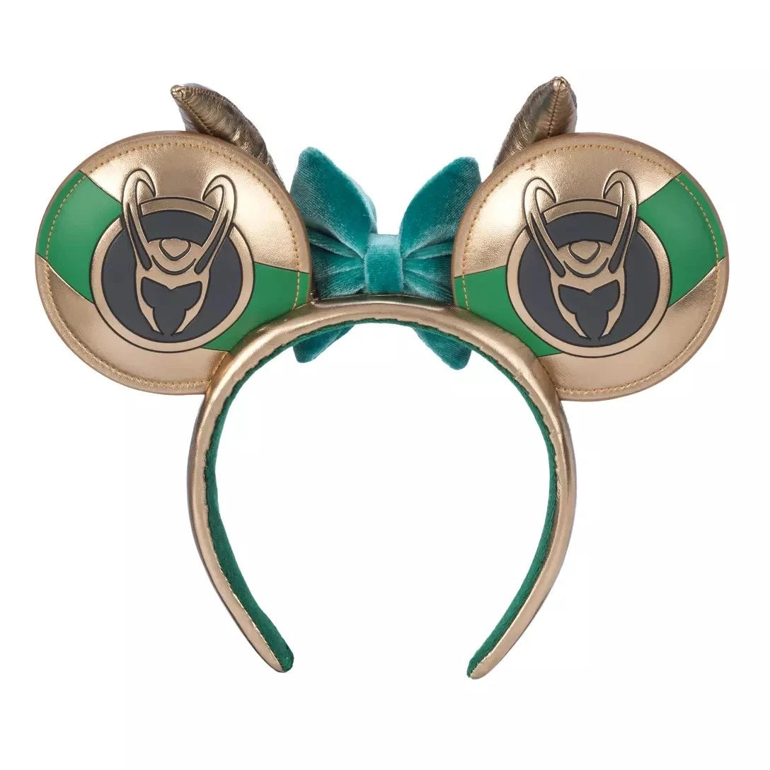 Disney Parks Marvel Avengers Loki Horn Minnie Ears Headband
