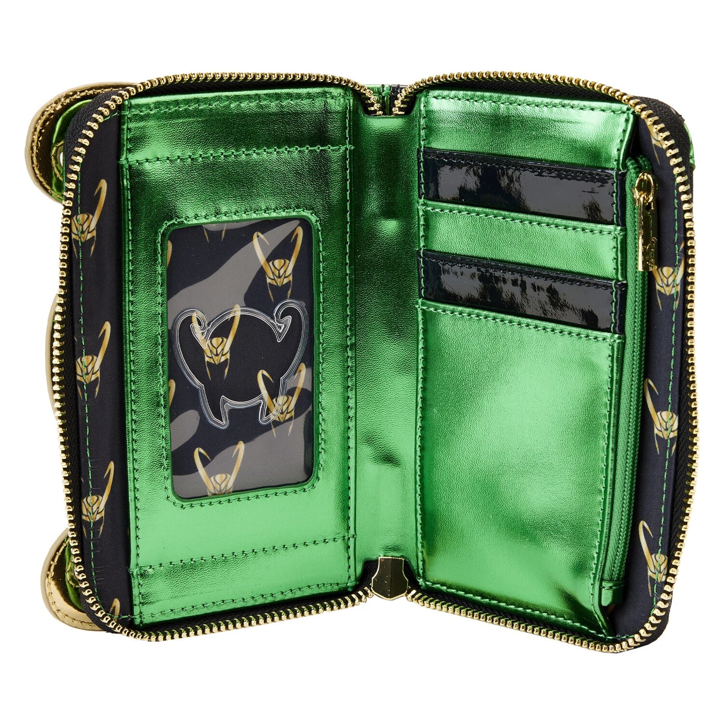 Marvel Shine Loki Zip Around Wallet