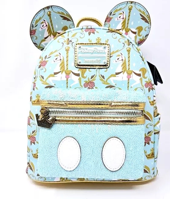 Disney Parks Mickey Mouse The Main Attraction King Arthur Carousel Mini Backpack