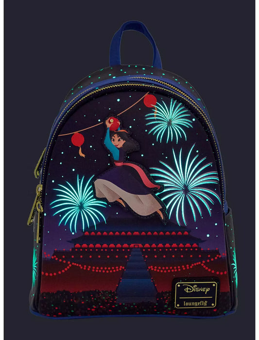 Disney Mulan Riveted GITD Firework Mini Backpack