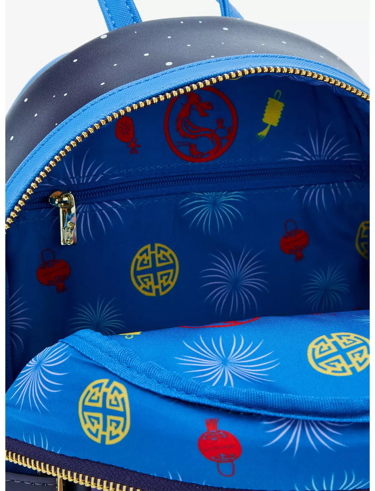 Disney Mulan Riveted GITD Firework Mini Backpack