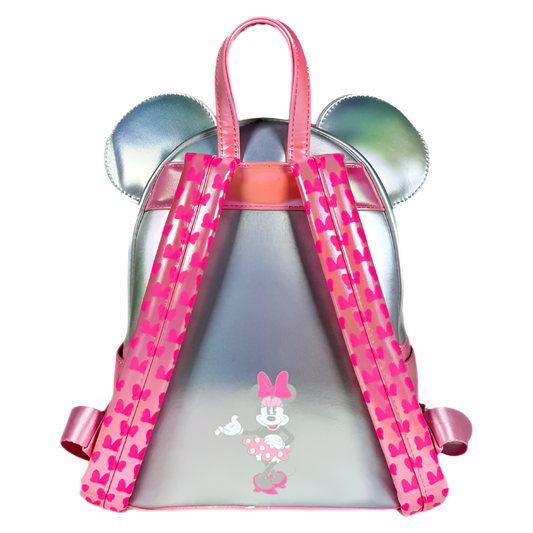 Disney Silver & Pink Minnie Mouse Mini Backpack