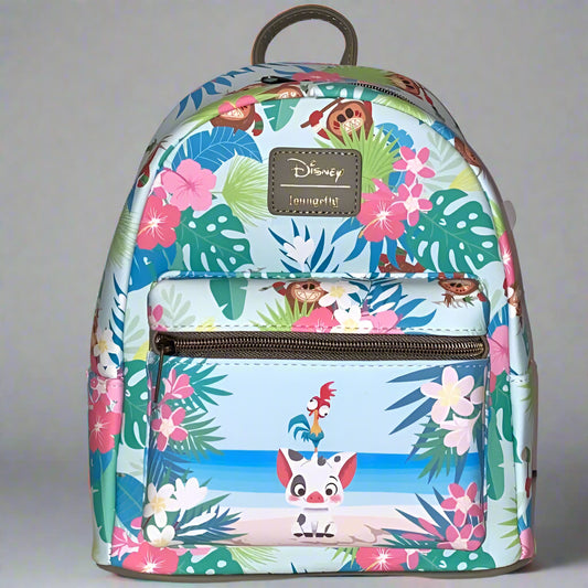 Disney Moana Pua Hei Hei Kakamora Floral Mini Backpack