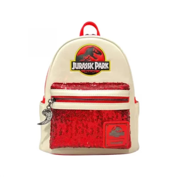 Disney Jurassic Park Red Sequin Mini Backpack