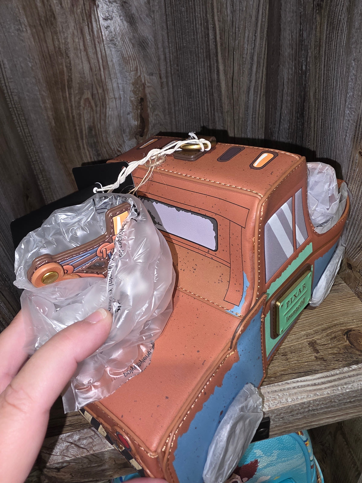 CB: Disney Pixar Cars Tow Mater Figural Crossbody
