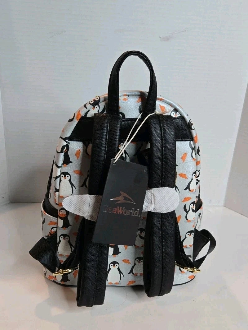 SeaWorld Exclusive Penguin AOP Mini Backpack