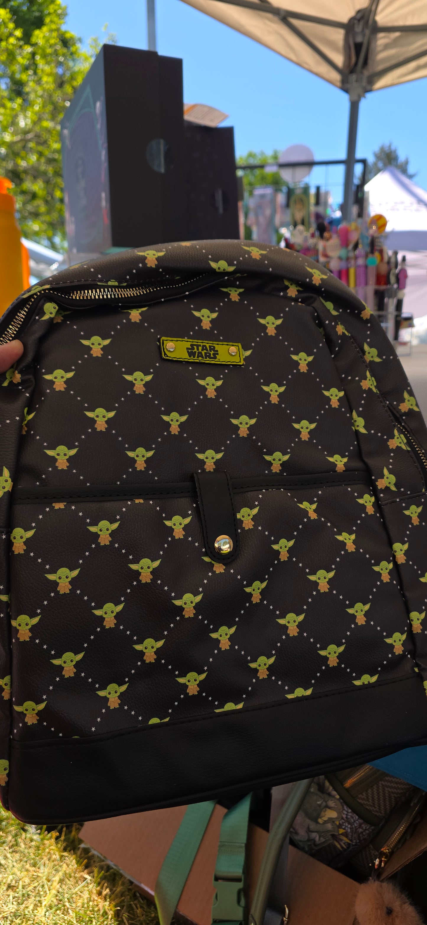 BP: Star Wars Mandalorian Grogu Leather School Backpack
