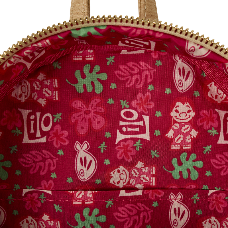 BP: Disney Lilo and Stitch Limited Release Red Charm Raffia Mini Backpack
