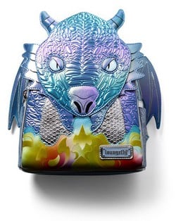 BAM Exclusive Fourth Wing Blue Dragon Metallic Mini Backpack