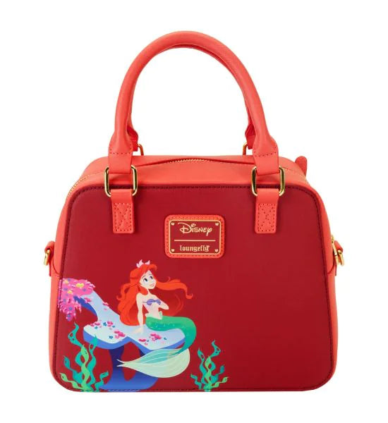 Disney The Little Mermaid Ariel Face 35th Anniversary Glow in the Dark Crossbody Bag