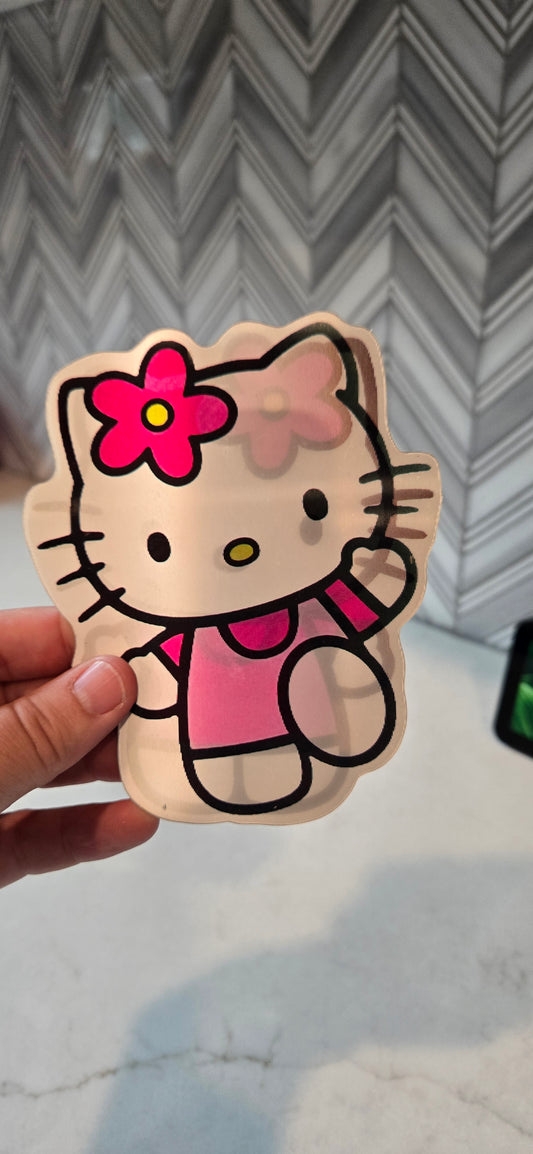 Sanrio Hello Kitty Skipping 3D Lenticular Sticker