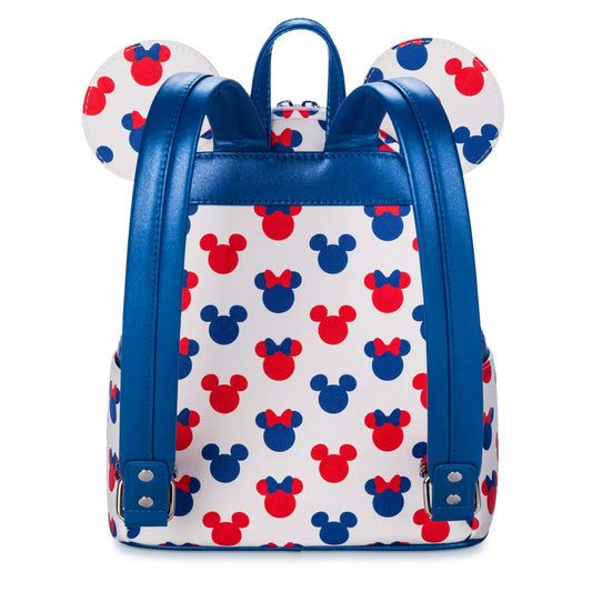 Disney Mickey and Minnie Mouse Icon Americana Loungefly Mini Backpack