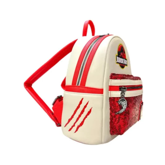 Disney Jurassic Park Red Sequin Mini Backpack