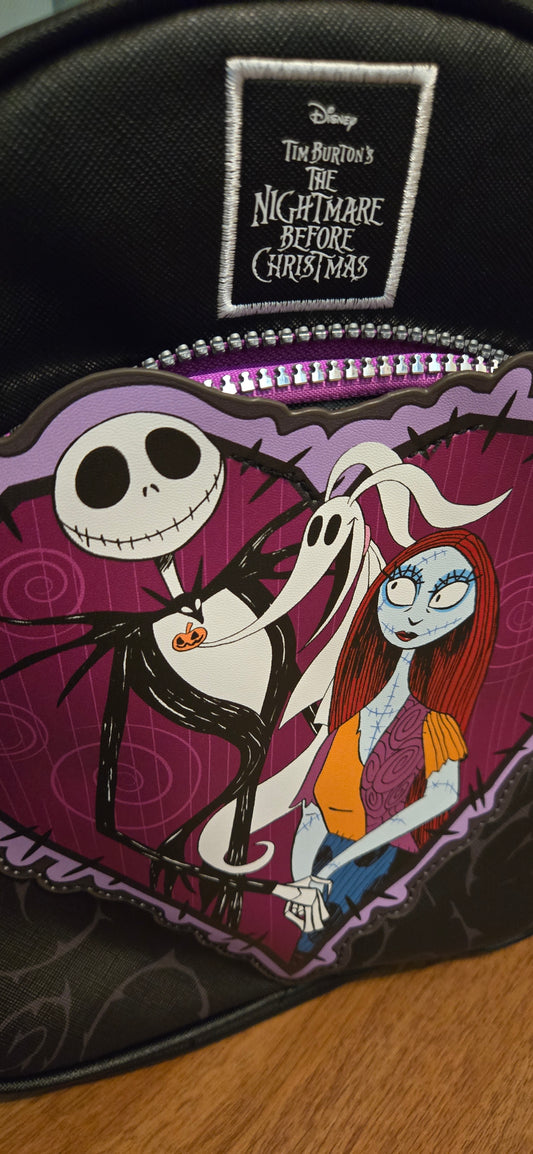 Disney NBC The Nightmare Before Christmas Jack and Sally Mini Backpack